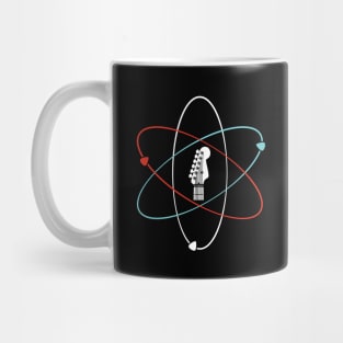 Electric Guitar Headstock Atom Symbol Mug